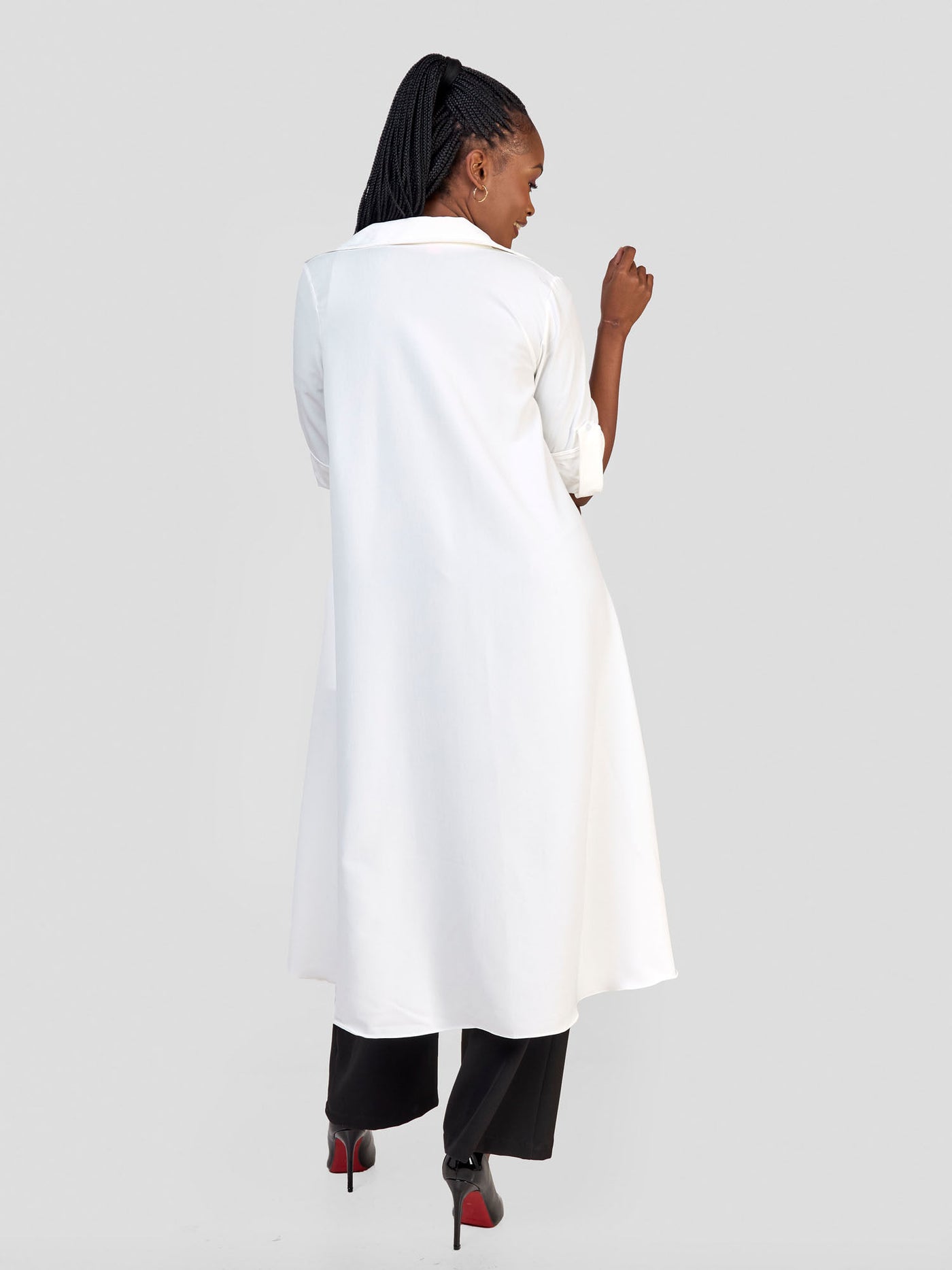 Vivo Ava 3/4 Sleeve Kimono - Off White