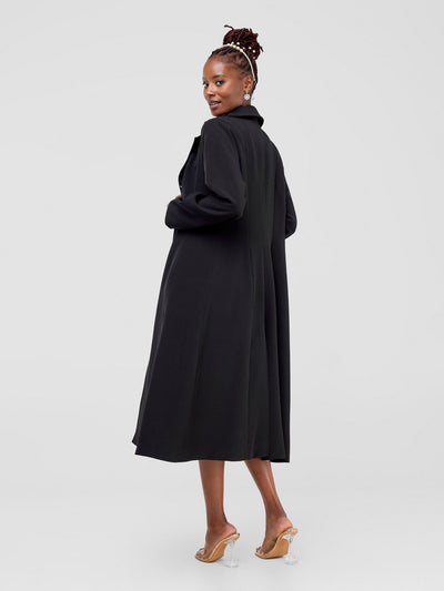 Saida Dress Coat - Black