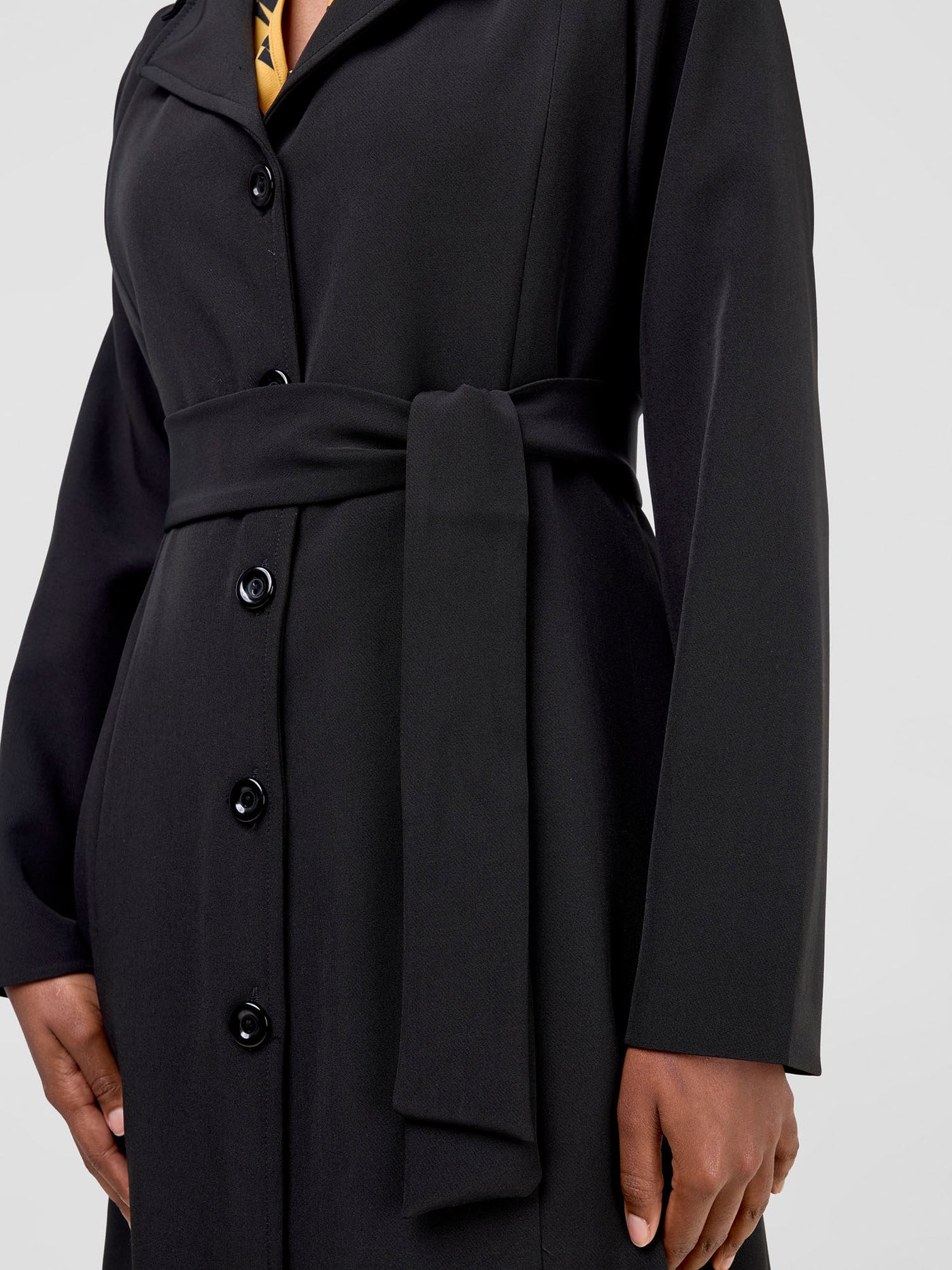 Saida Dress Coat - Black