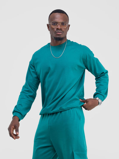 Yuni Men's Sweatshirt - Teal Green