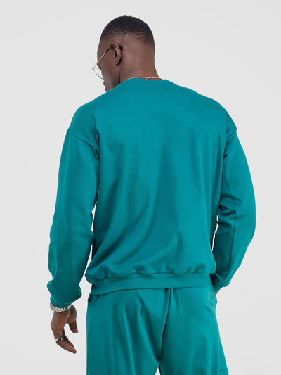 Yuni Men's Sweatshirt - Teal Green