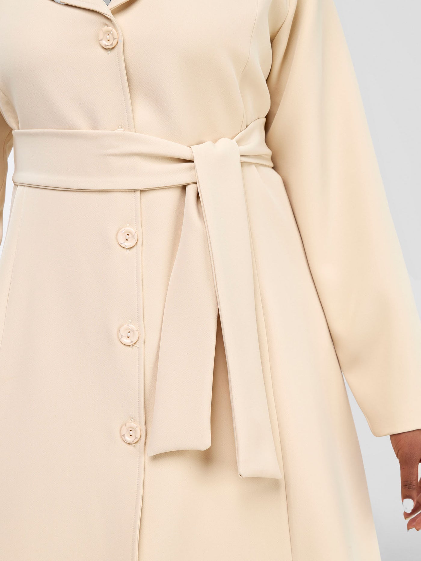 Saida Dress Coat - Beige