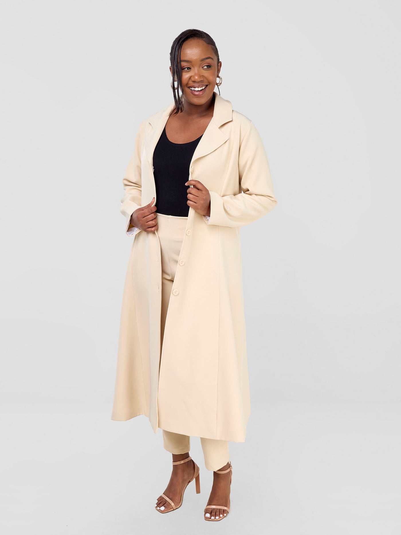 Saida Dress Coat - Beige