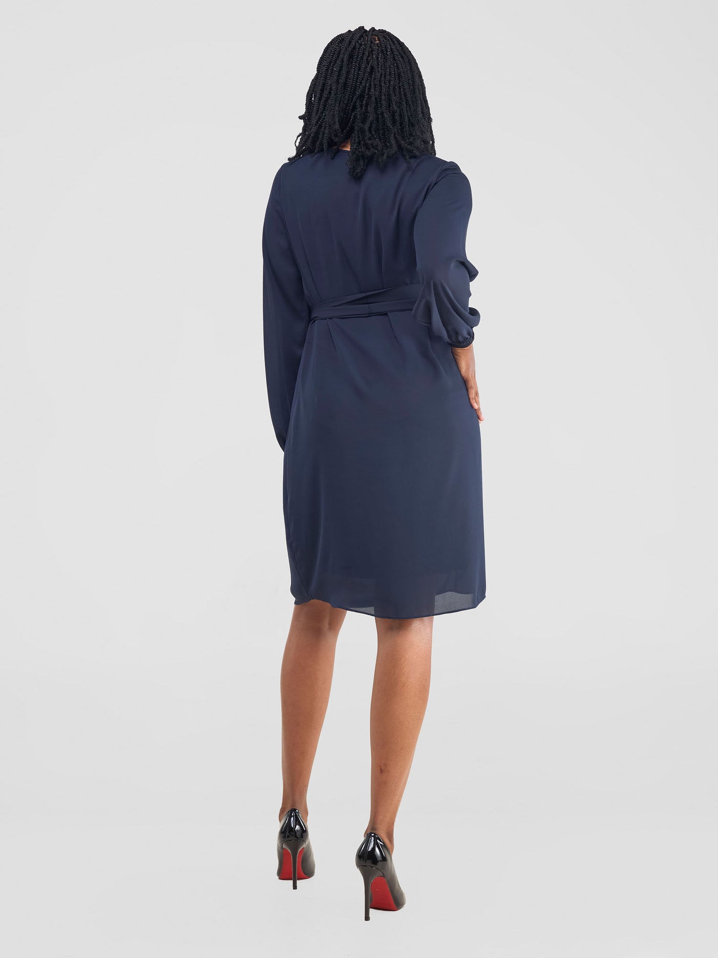 Vivo Zawadi Shift Dress - Dark Navy