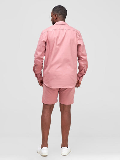 Safari Men's Shacket - Coral - Shopzetu