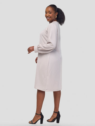 Vivo Alora Shift Dress - Off White