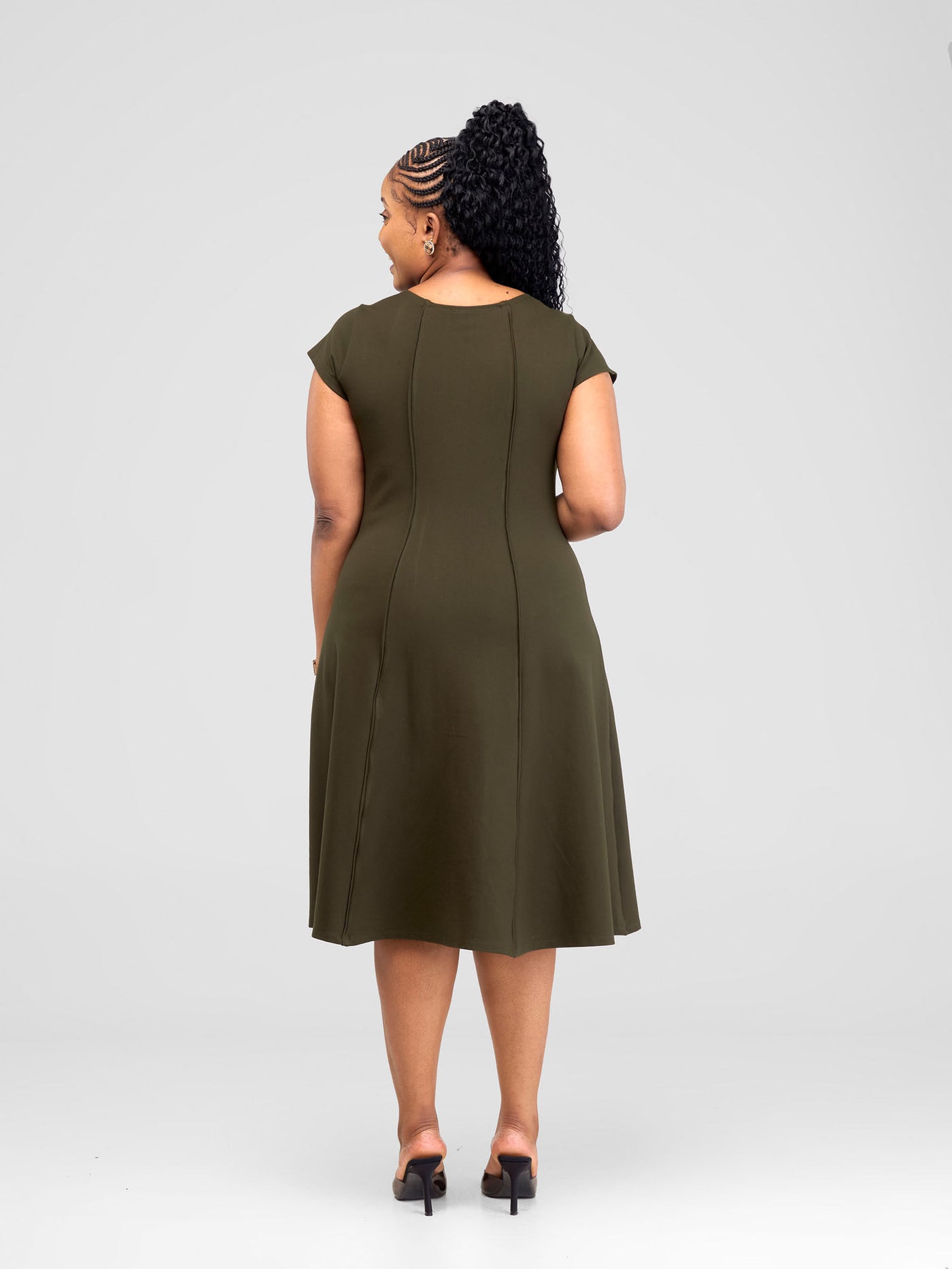 Vinna Escape A-Line Dress - Hunters Green