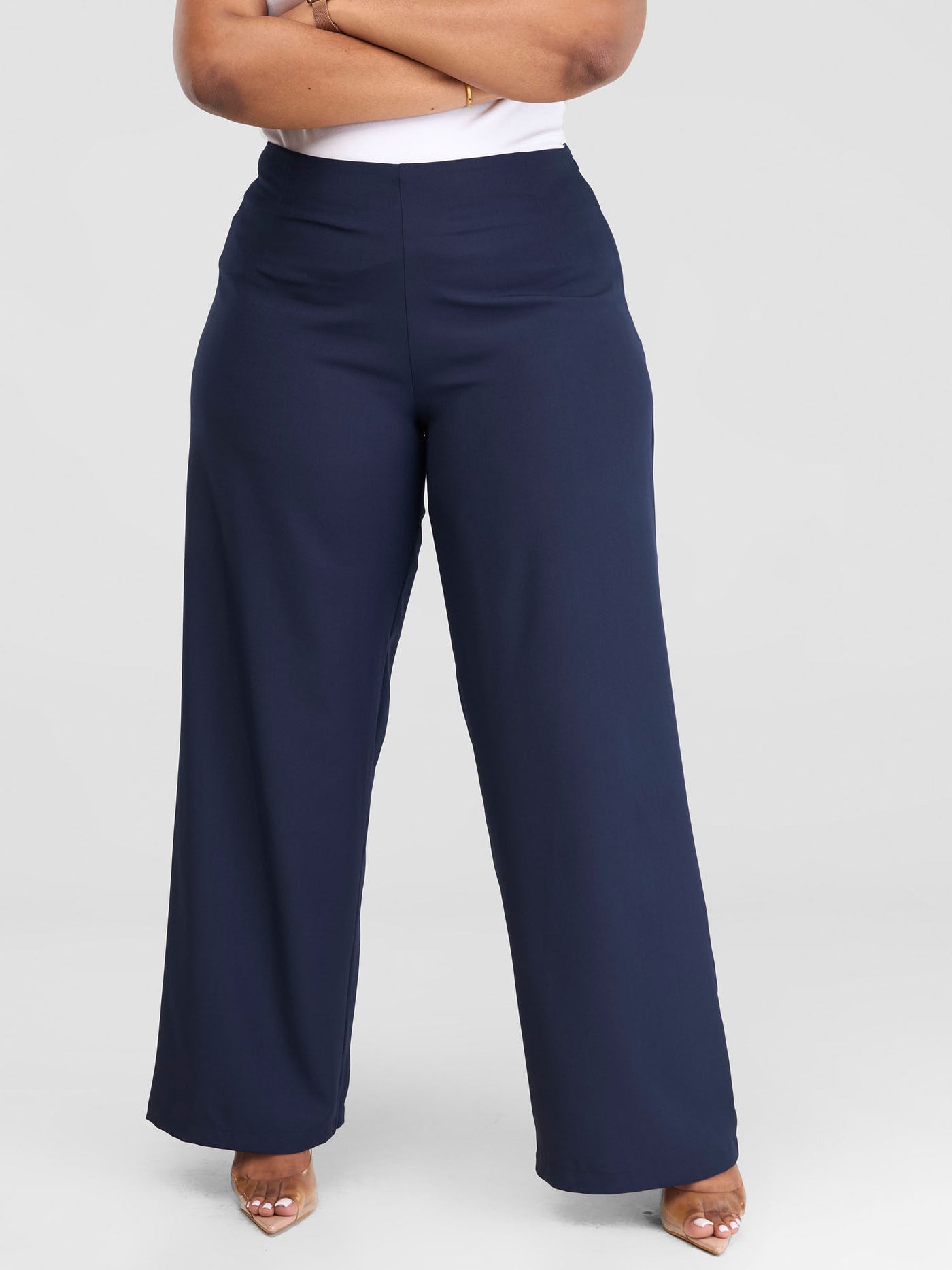 Vivo Zahari Straight Leg Pants - Navy