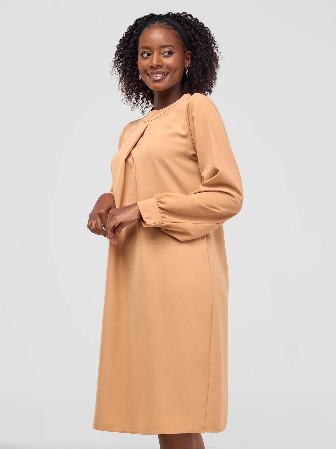 Vivo Alora Shift Dress - Khaki