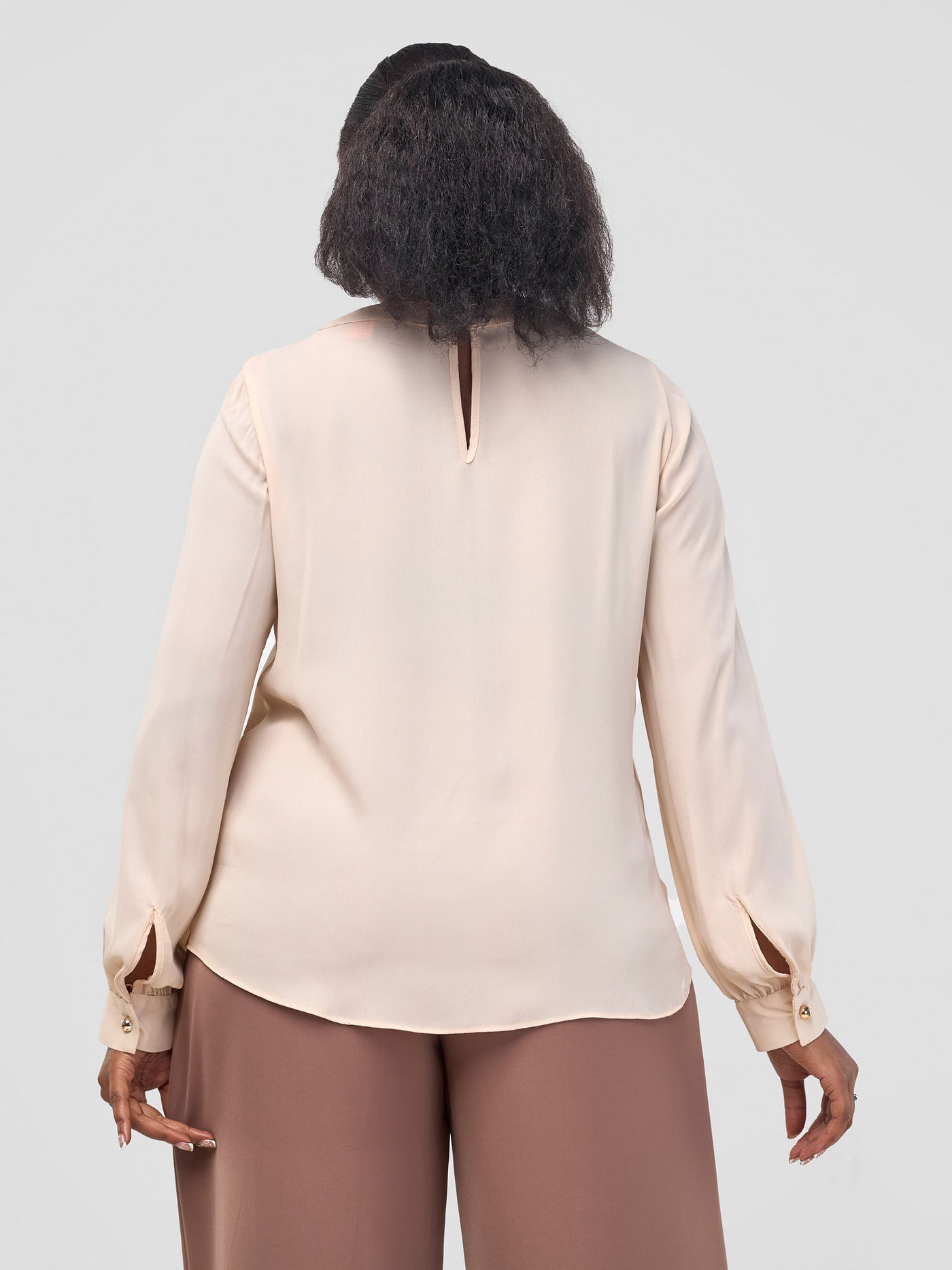 Vivo Alora Long Sleeve Top - Cream