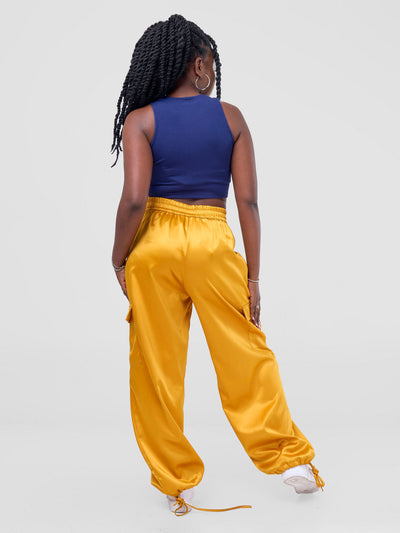 Zoya Luna Cargo Pants - Mustard