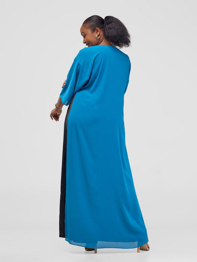 Vivo Basic Nandi High Slit Kimono - Blue