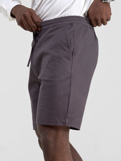 Men's Drawstring Shorts - Dark Grey