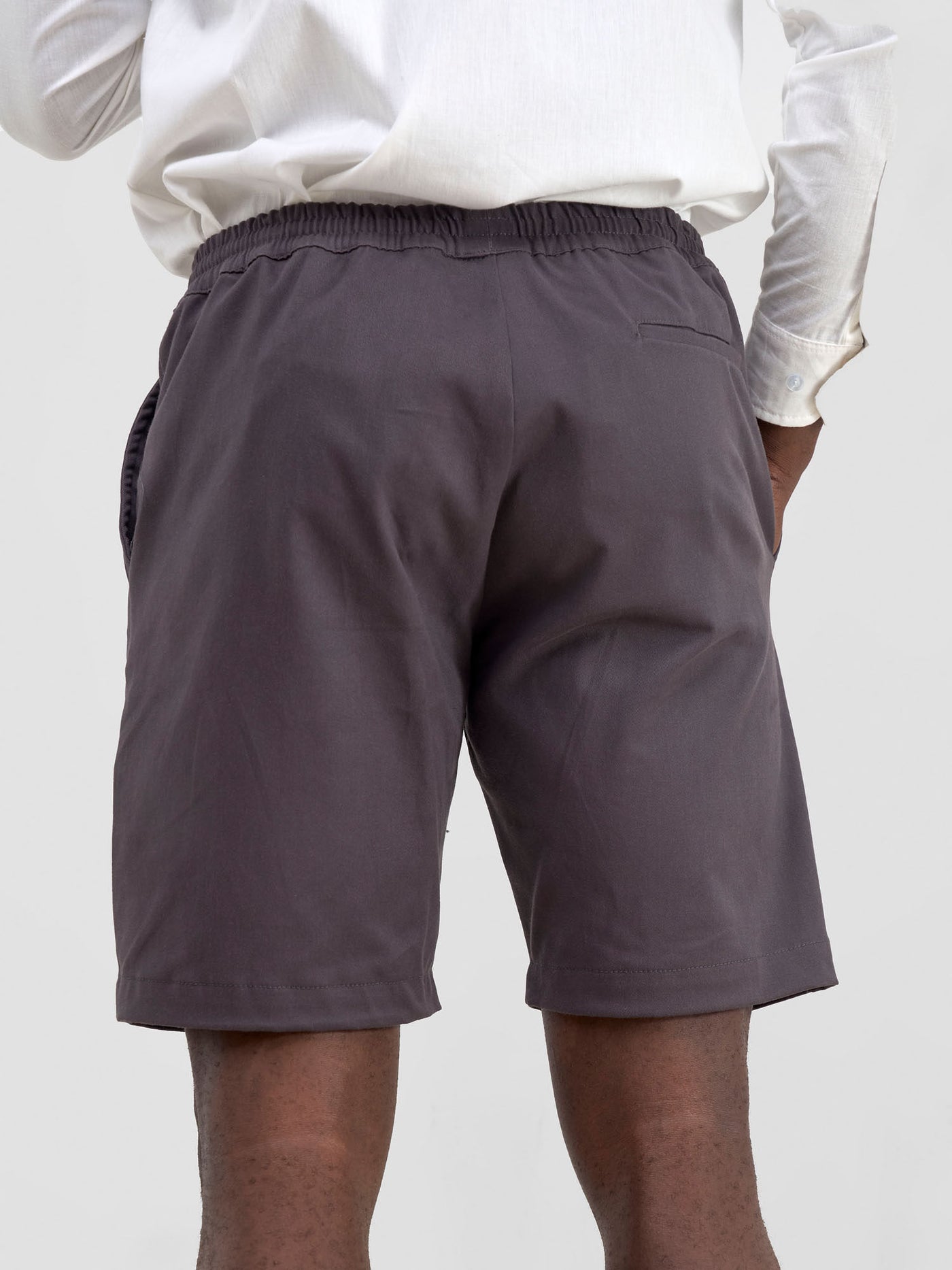 Men's Drawstring Shorts - Dark Grey