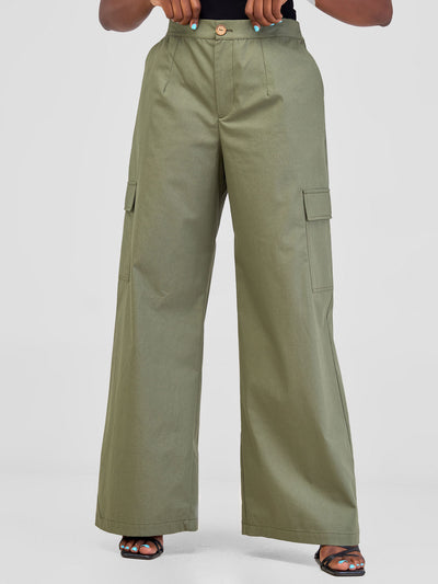 Safari Hawi Cargo Pants - Olive Green