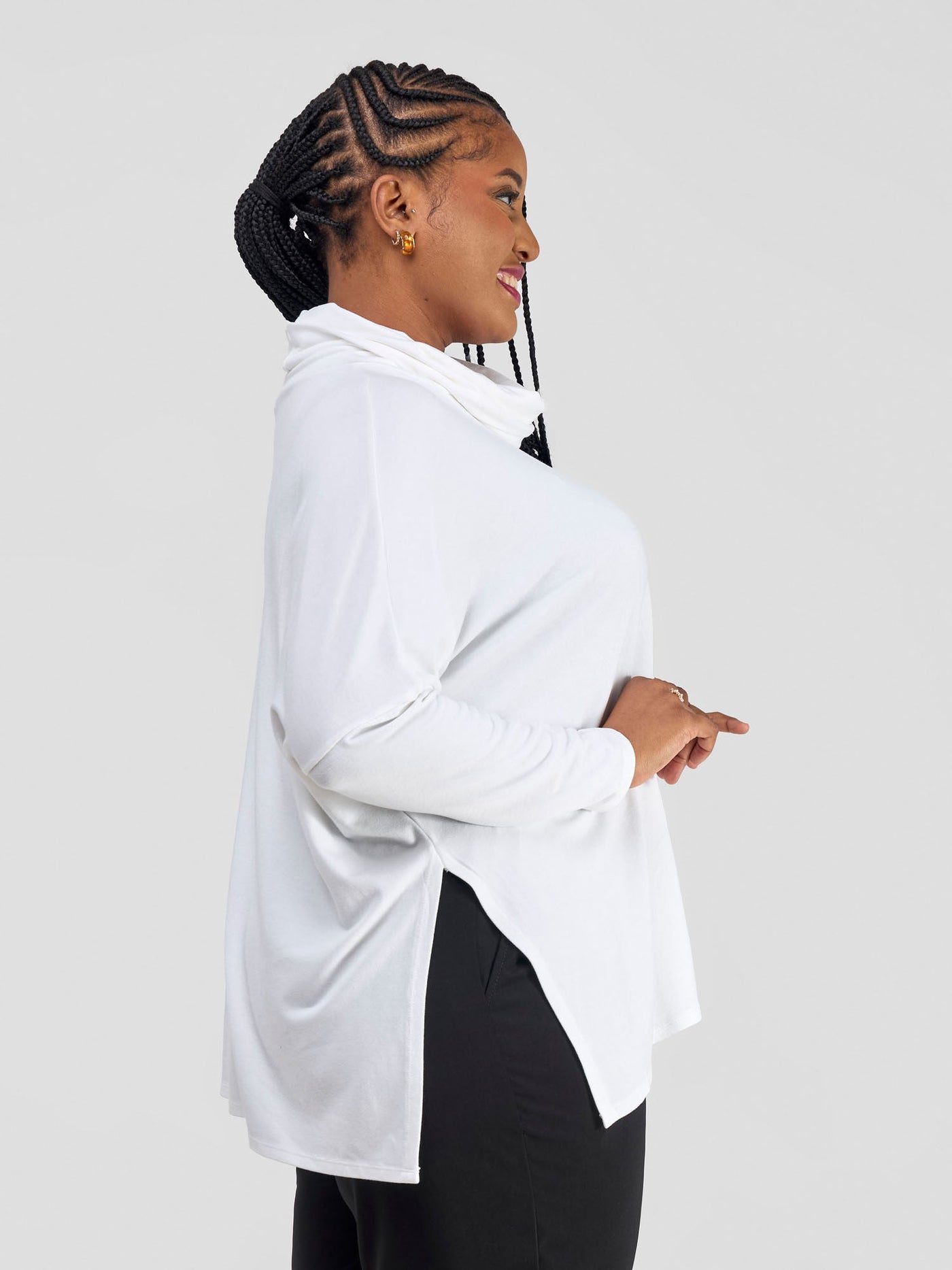 Vivo Kala Long Sleeve Top - White