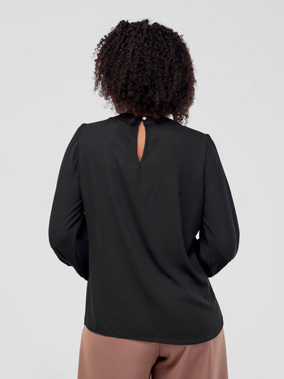 Vivo Alora Long Sleeve Top - Black