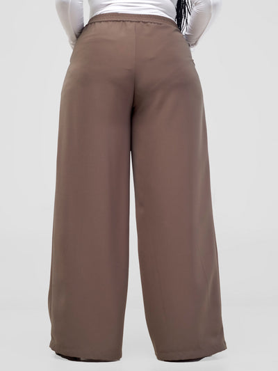 Vivo Alora Pleated Pants  - Dark Grey