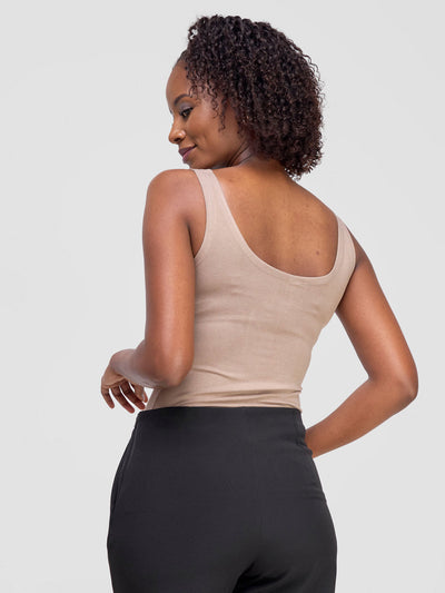 Vivo Basic Tank Top - Taupe