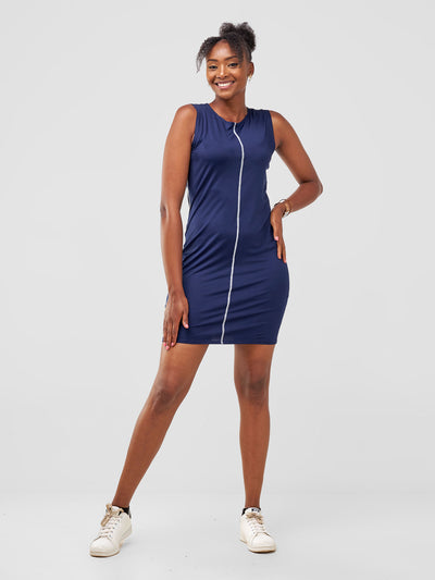 Zoya Taani Mini Dress - Navy