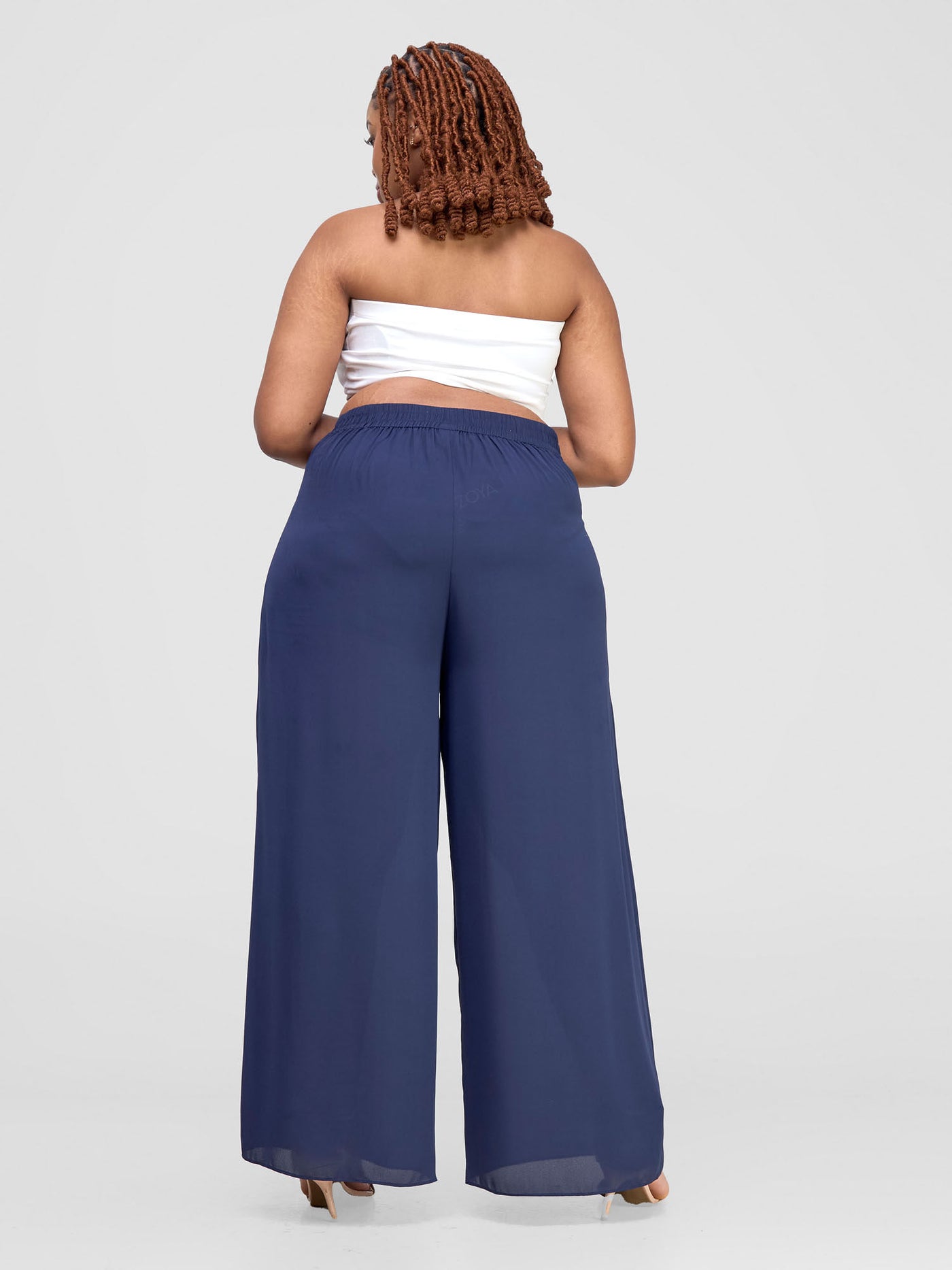 Zoya Shani Pleated Pants - Navy Blue