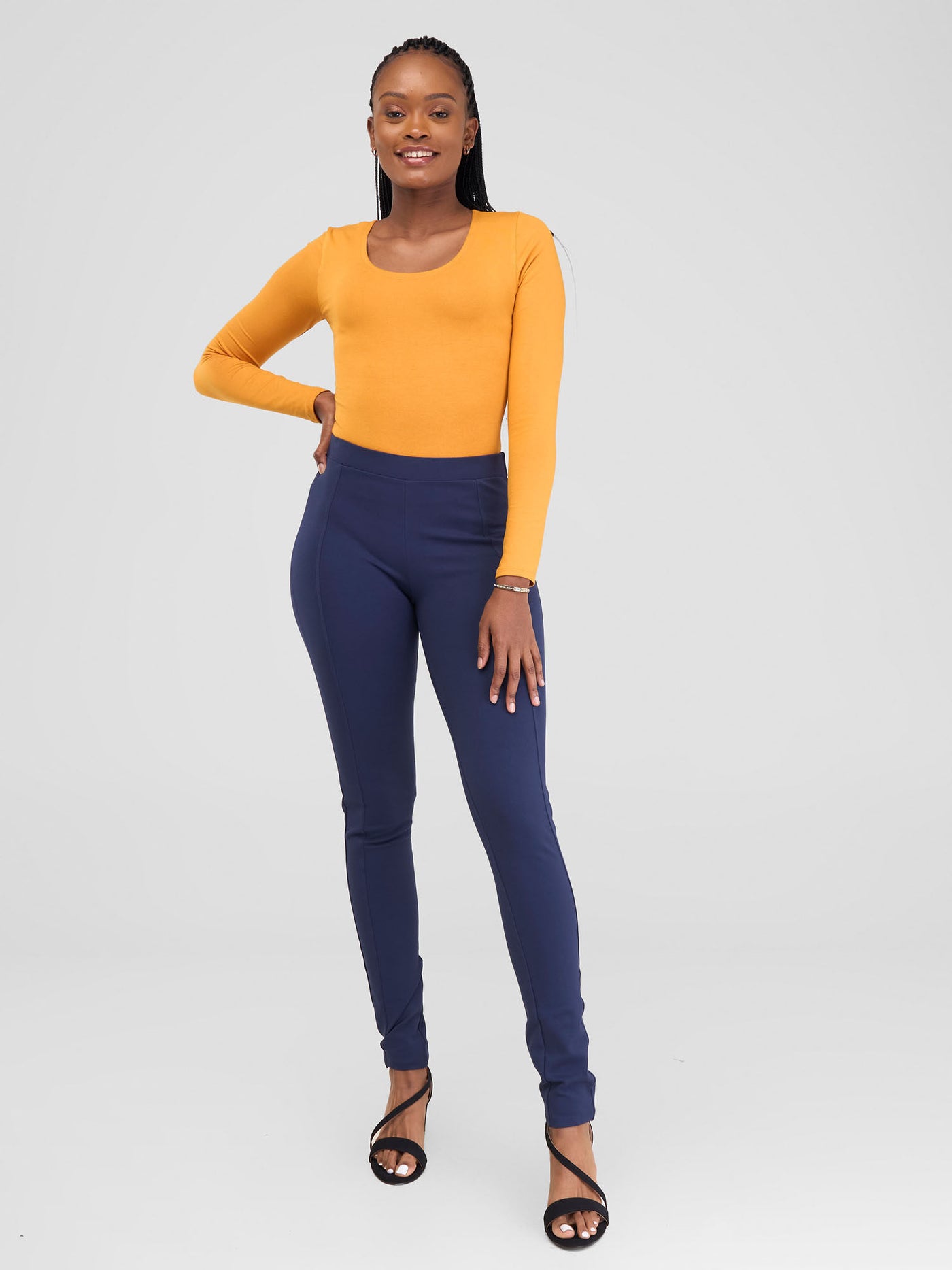 Vivo Basic Leisure Pants - Dark Navy Blue