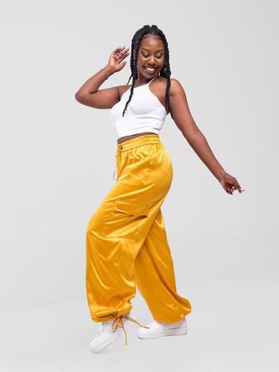 Zoya Luna Cargo Pants - Mustard