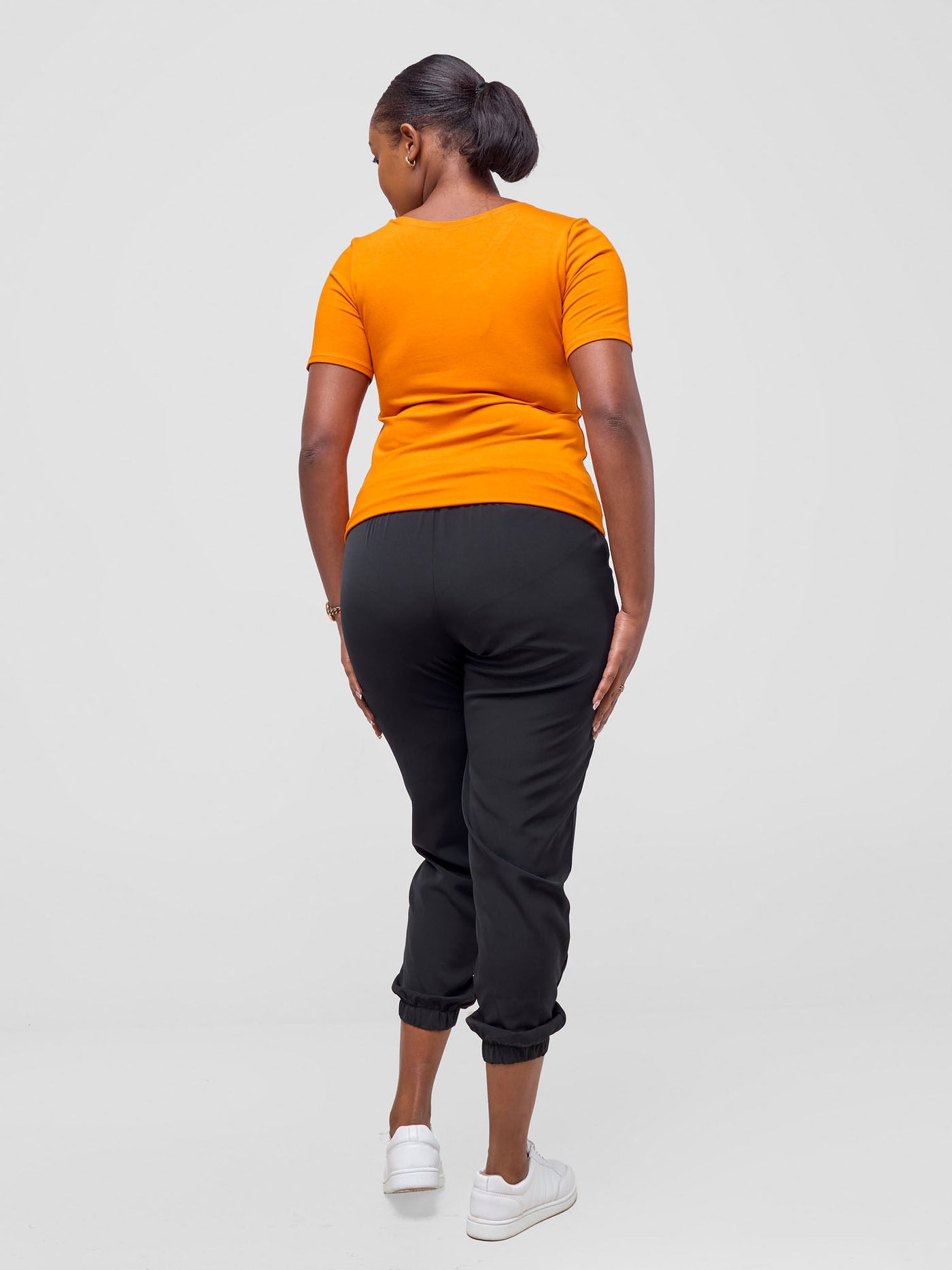 Vivo Basic Short Sleeve Top - Orange