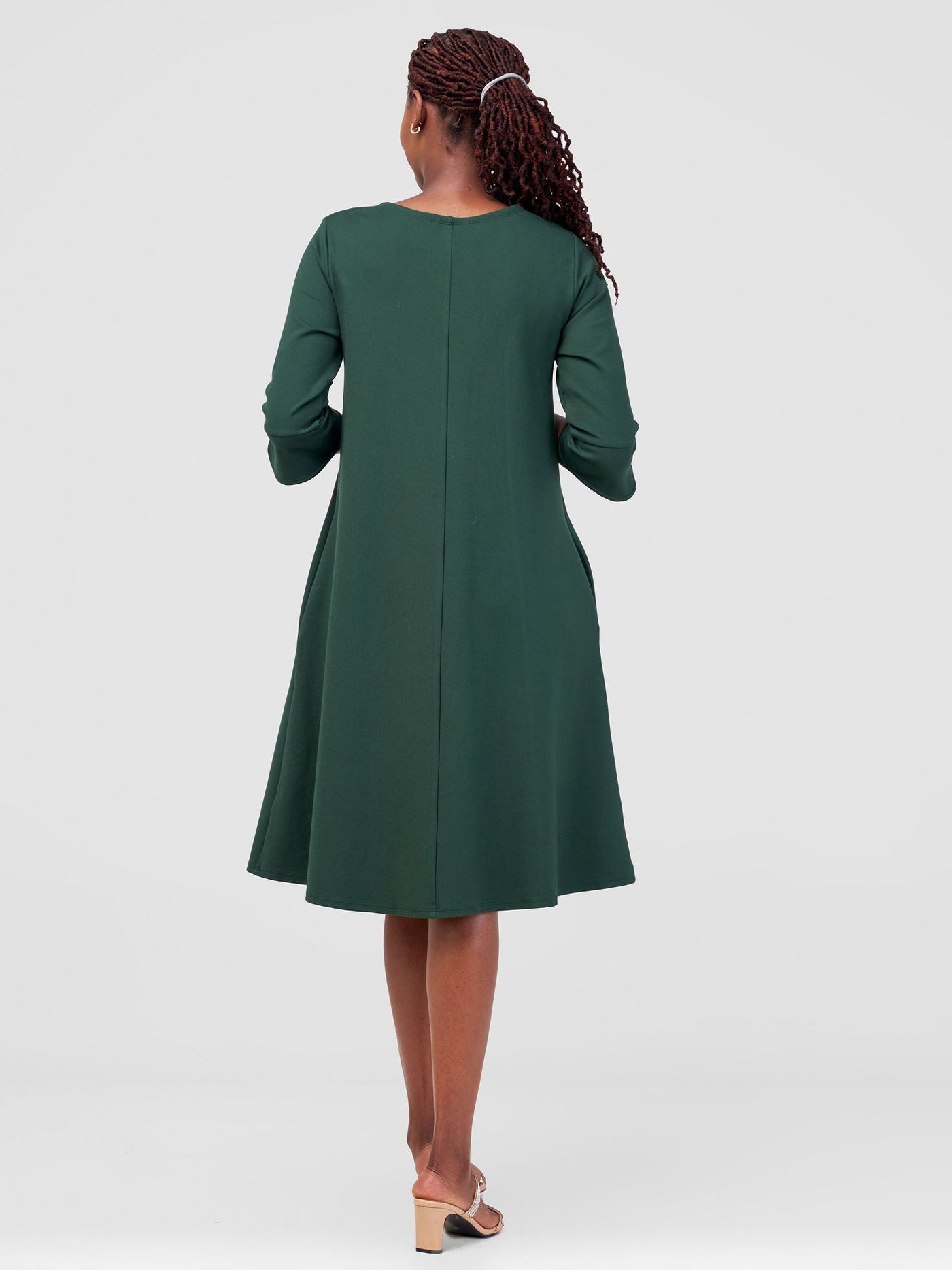 Vivo Zawadi Keyhole Dress - Green