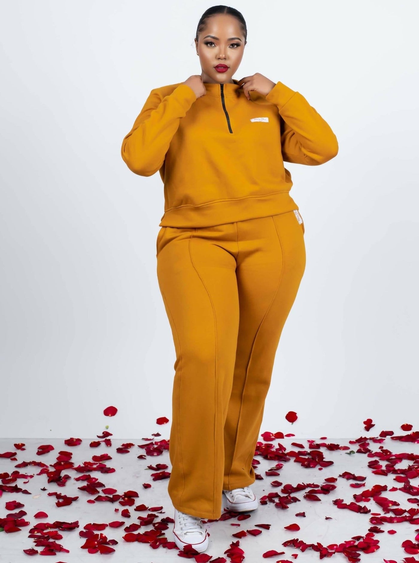 Plainchic Tracksuit - Mustard - Shopzetu