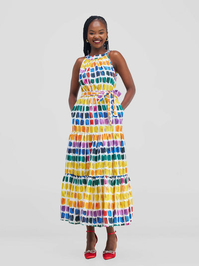 Stylish Sisters Maxi Dress - Multicolored - Shopzetu