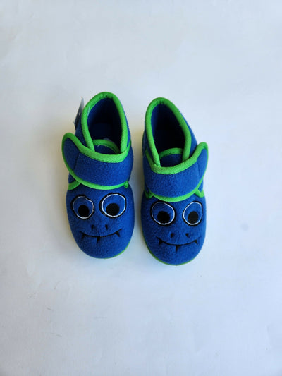 Infant Boys "Keep My Feet Warm" House Shoe - Blue - Shopzetu