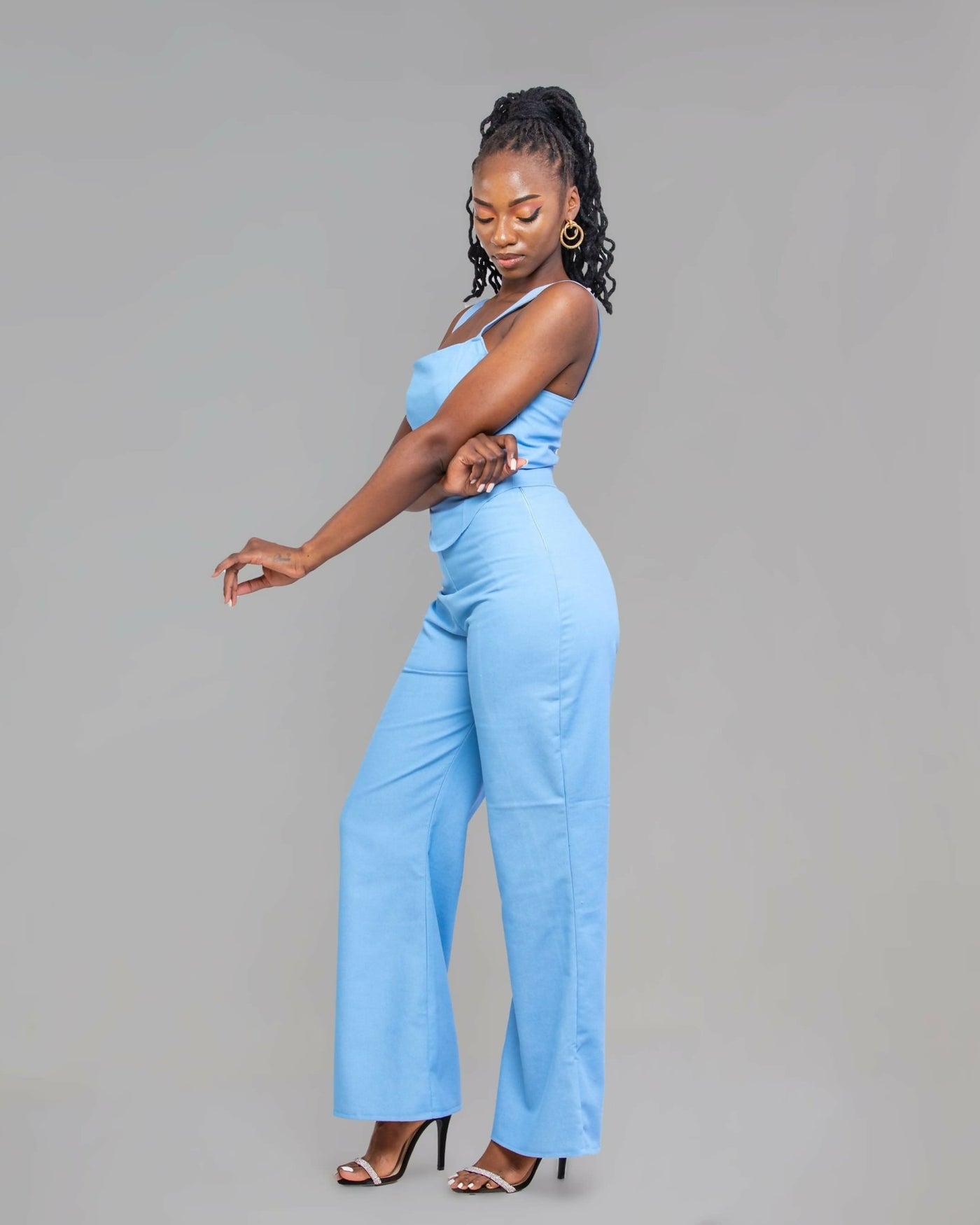 Bliss Pant Set - Blue - Shopzetu