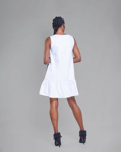 Zosma Dress - White - Shopzetu