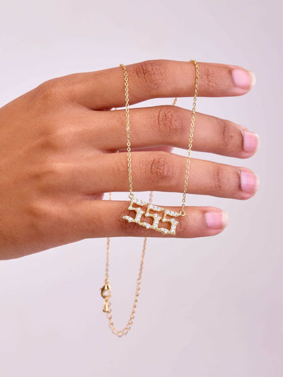 Bliss Jewelry 555 Necklace - Gold - Shopzetu