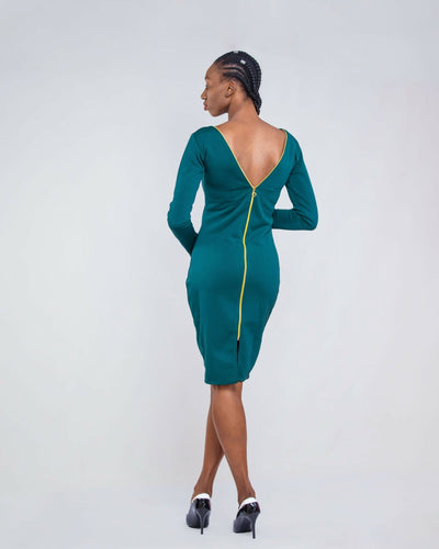 Tucana Dress - Green - Shopzetu