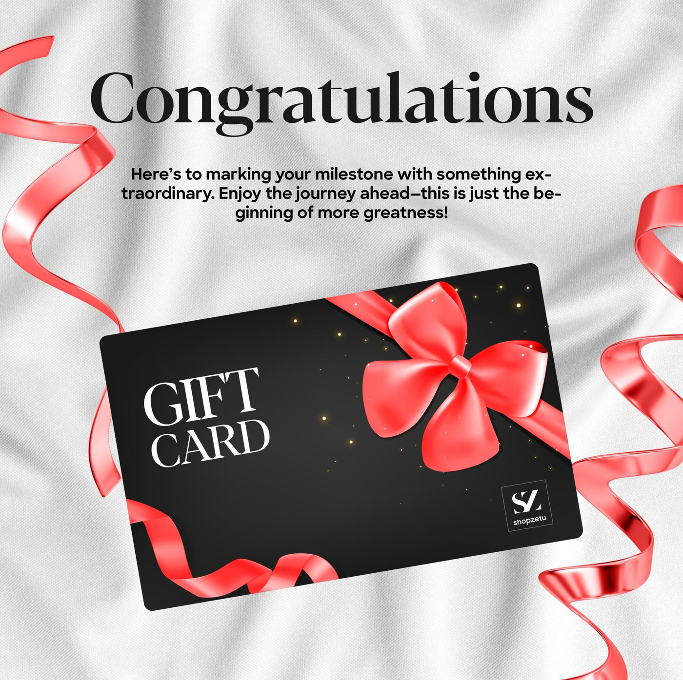 Congratulatory Gift Card - Shopzetu