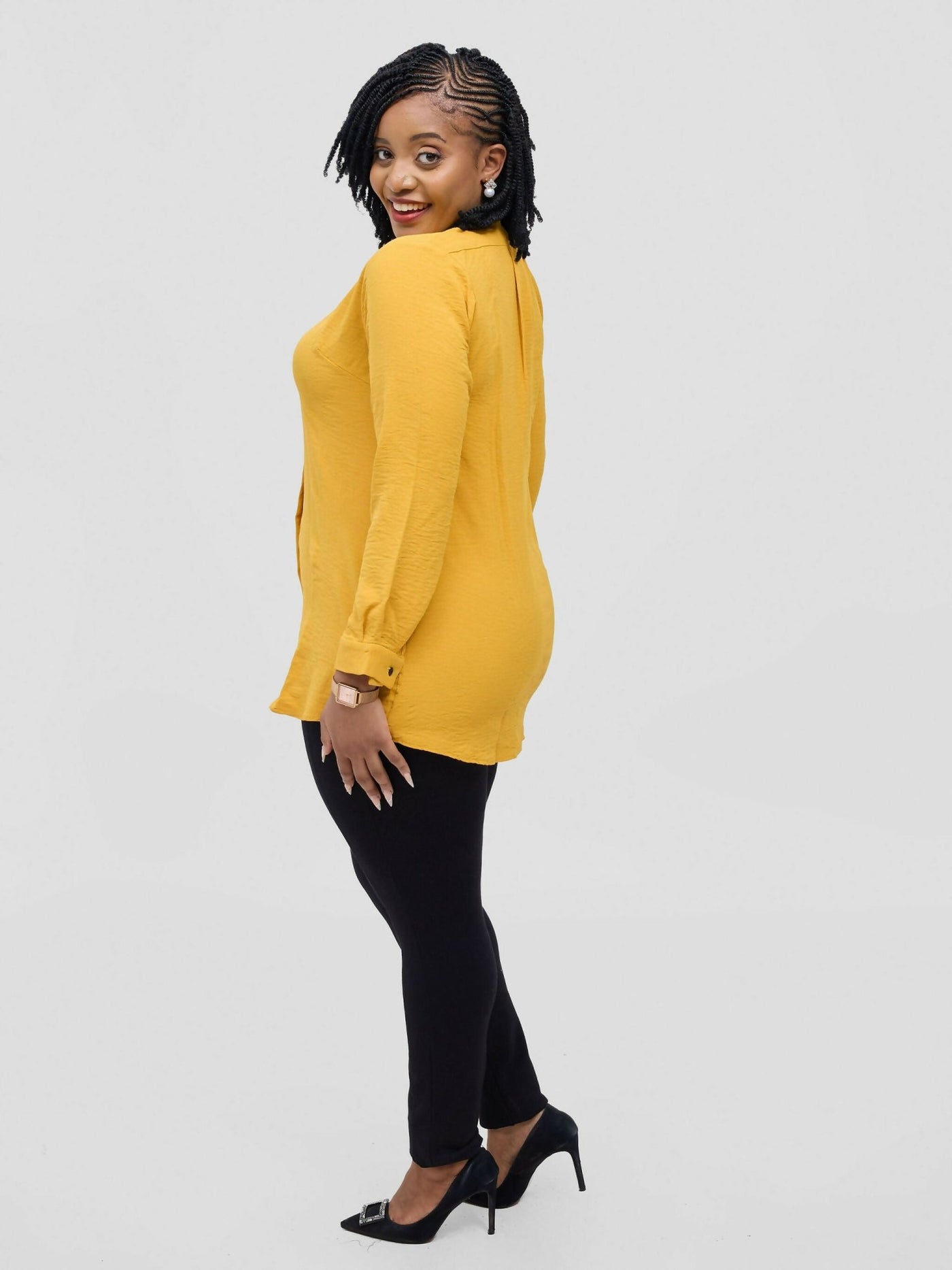 Chic Shirt Mastered - Yellow - Shopzetu