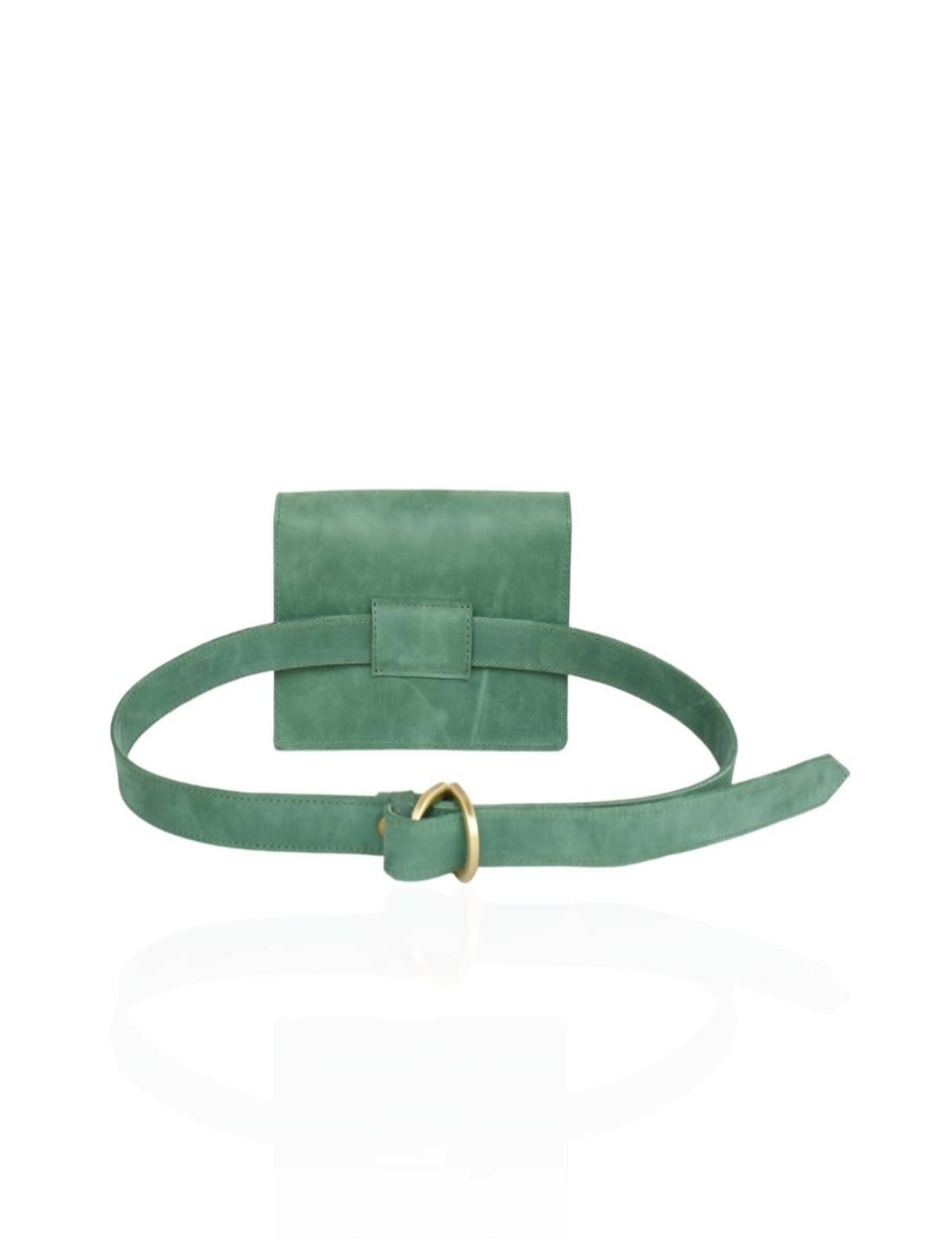 Awino Leather Hip Bag - Green - Shopzetu