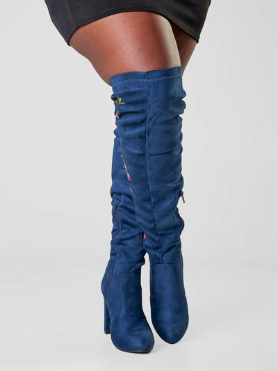 Be Unique Asos Chic in Every Woman Boot - Navy Blue