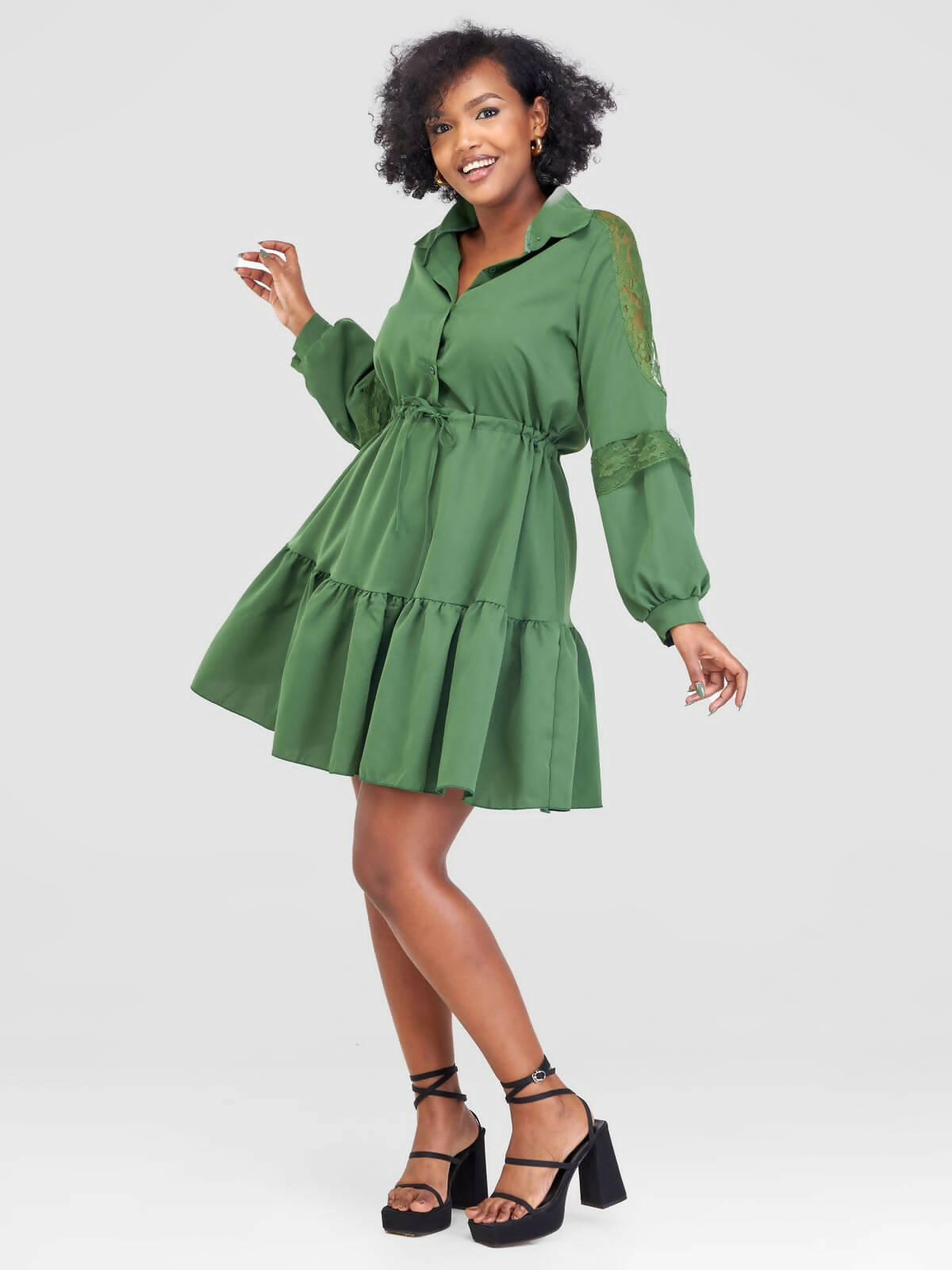 Stylish Sisters Dress - Green - Shopzetu