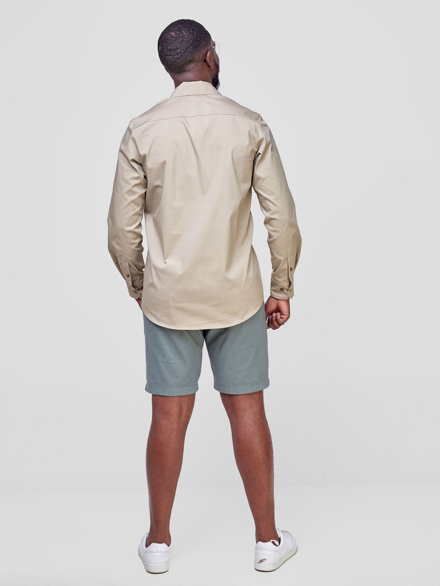 Men's Long Sleeve Shirt - Khaki