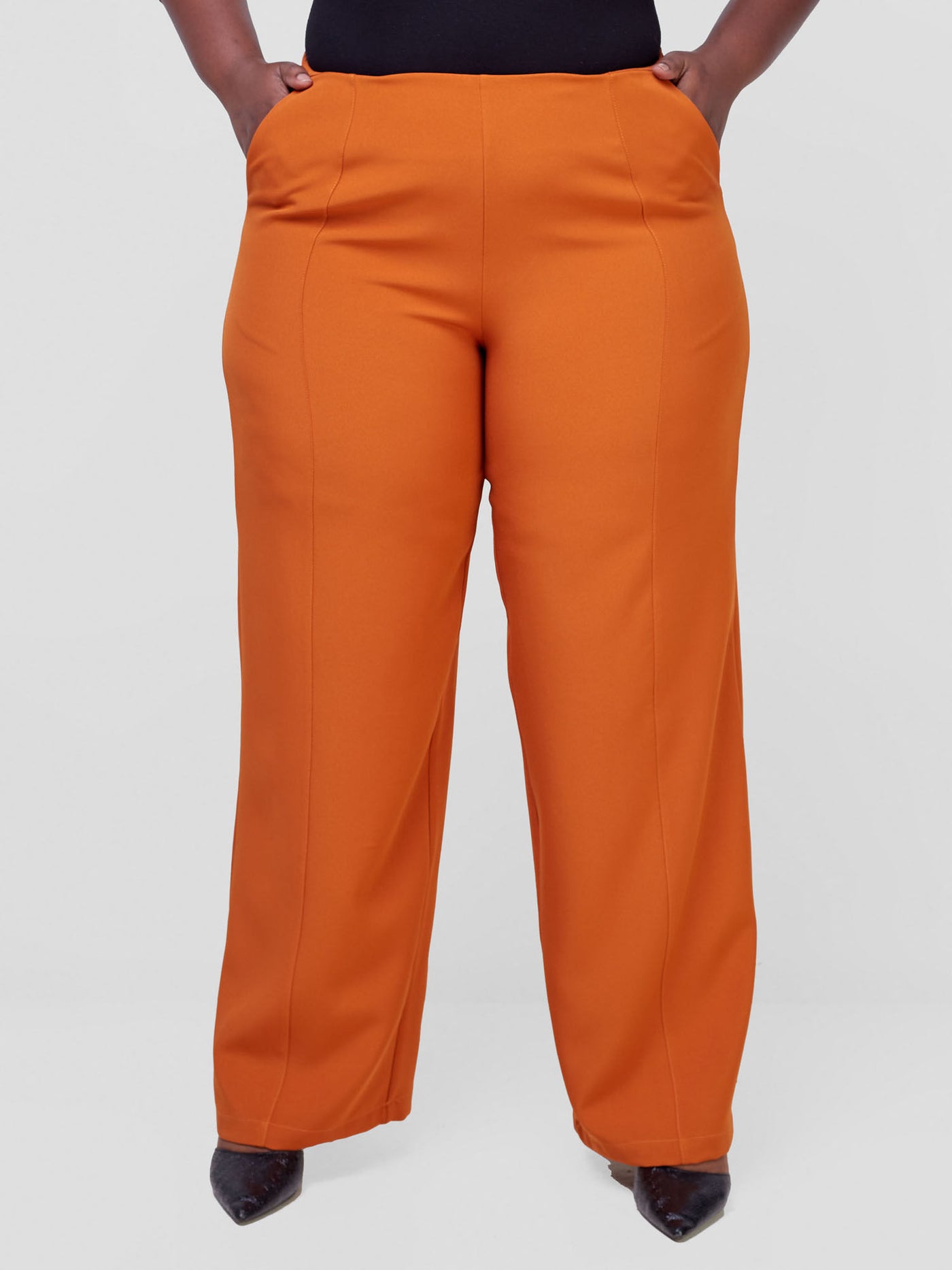 Vivo Saida Straight Leg Pants - Rust