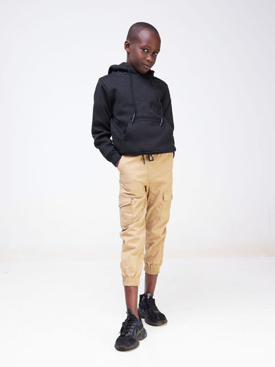 Zetu Kid's Cargo Pants - Light Brown