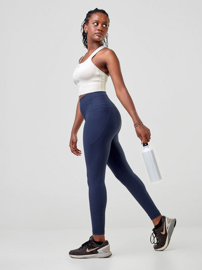 Ava Fitness Urban Leggings - Dark Blue - Shopzetu