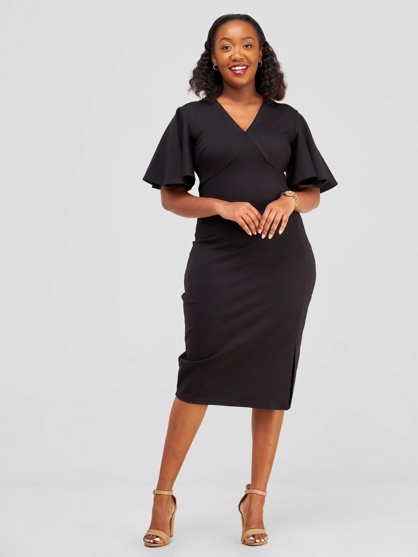 Tuli Mali Bodycon Dress - Black