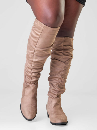 Be Unique Asos Statement Boot - Beige