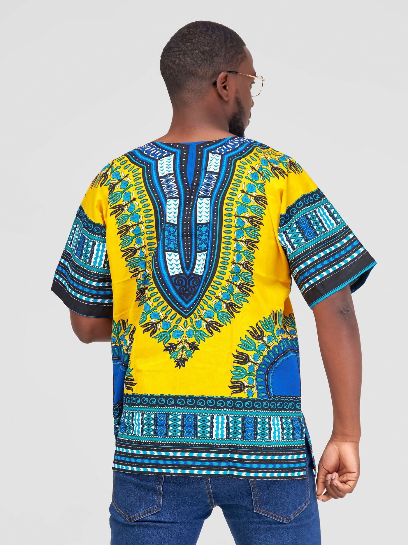 Ankarated Melo Dashiki Shirt - Yellow - Shopzetu