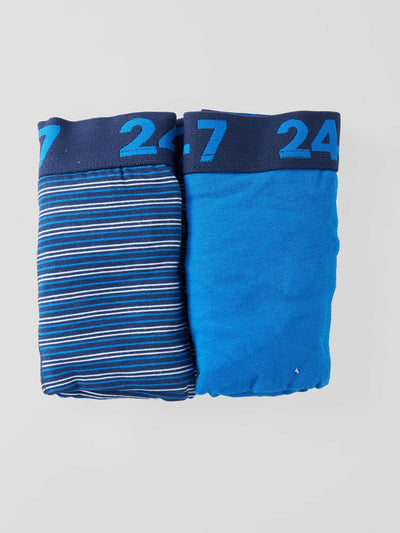 2Pack Boys Boxer - Blue - Shopzetu