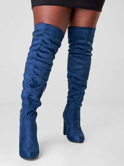 Be Unique Asos Chic in Every Woman Boot - Navy Blue